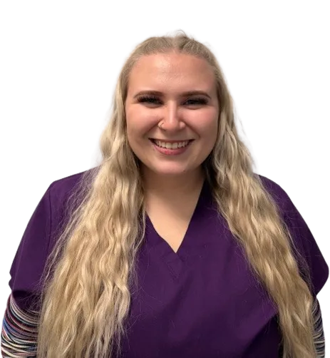 Mackenzie, client care specialist at Barlow Trail Animal Hospital
