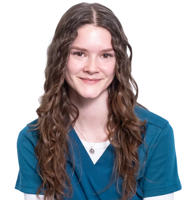 Maya, client care specialist at Barlow Trail Animal Hospital